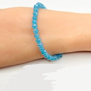 Blue Beaded Bracelet